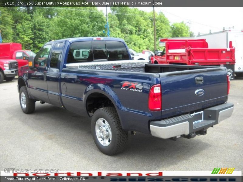 Dark Blue Pearl Metallic / Medium Stone 2010 Ford F250 Super Duty FX4 SuperCab 4x4