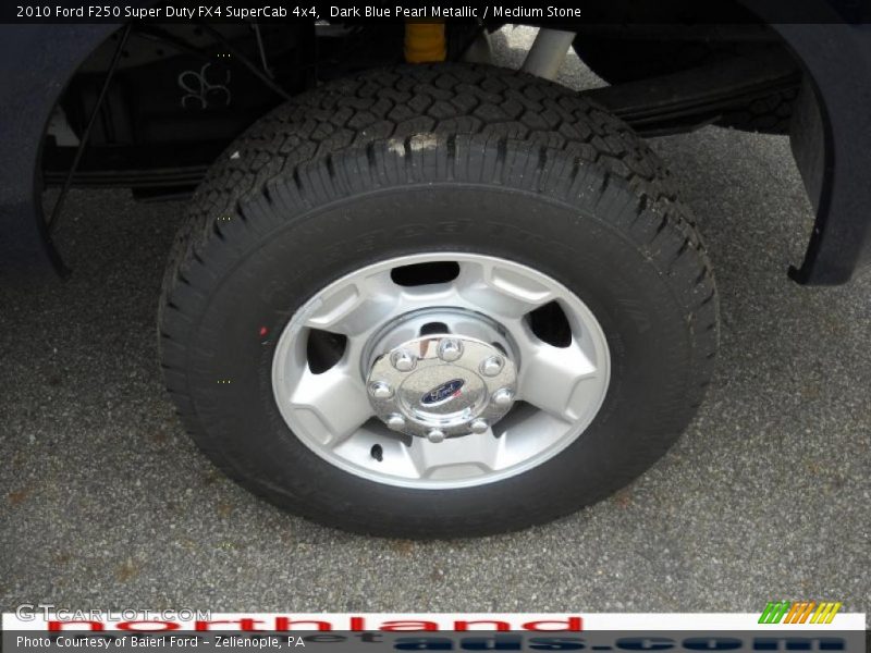 Dark Blue Pearl Metallic / Medium Stone 2010 Ford F250 Super Duty FX4 SuperCab 4x4