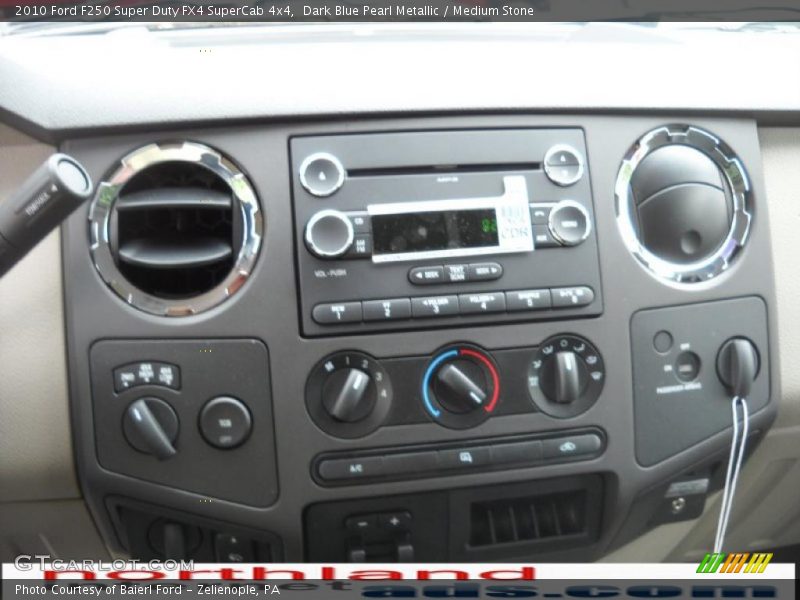 Dark Blue Pearl Metallic / Medium Stone 2010 Ford F250 Super Duty FX4 SuperCab 4x4