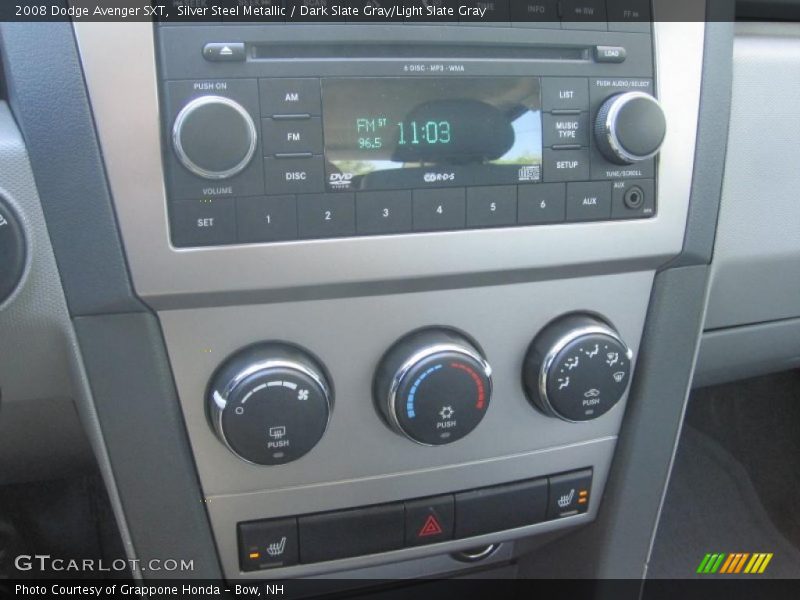 Silver Steel Metallic / Dark Slate Gray/Light Slate Gray 2008 Dodge Avenger SXT