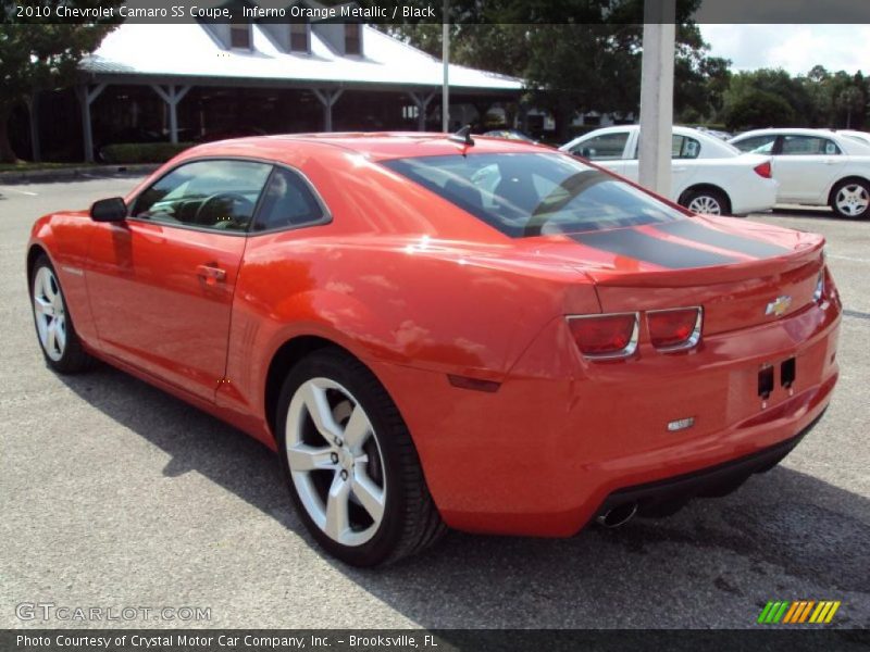 Inferno Orange Metallic / Black 2010 Chevrolet Camaro SS Coupe