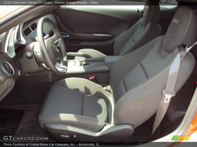 Inferno Orange Metallic / Black 2010 Chevrolet Camaro SS Coupe