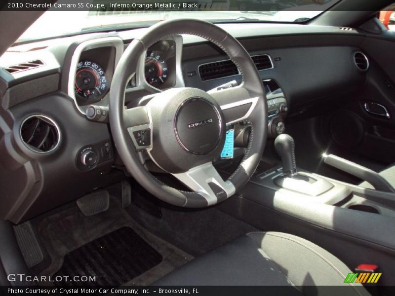 Inferno Orange Metallic / Black 2010 Chevrolet Camaro SS Coupe