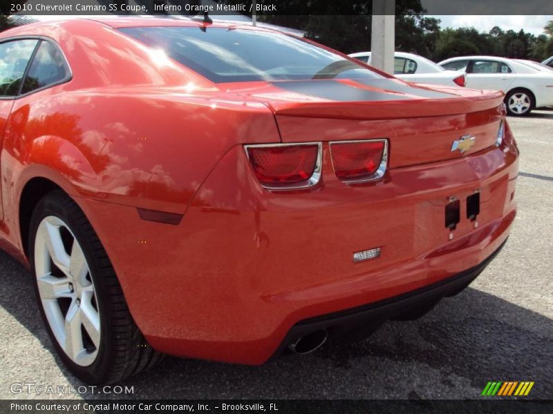 Inferno Orange Metallic / Black 2010 Chevrolet Camaro SS Coupe