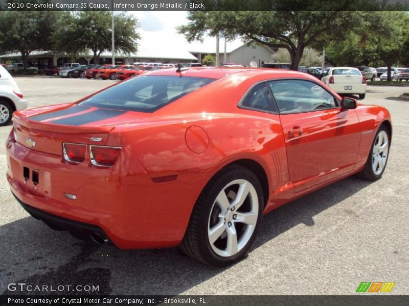 Inferno Orange Metallic / Black 2010 Chevrolet Camaro SS Coupe