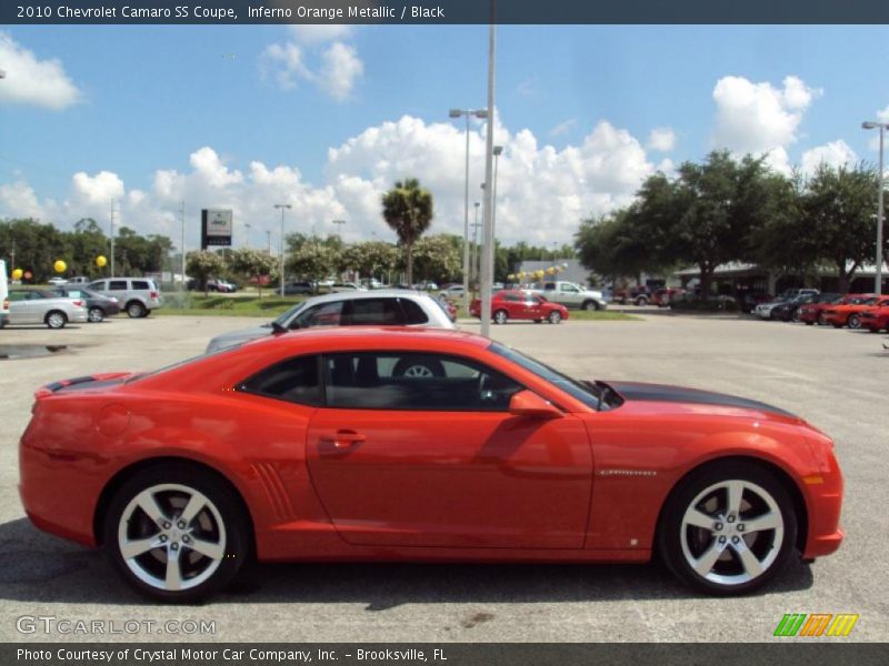 Inferno Orange Metallic / Black 2010 Chevrolet Camaro SS Coupe