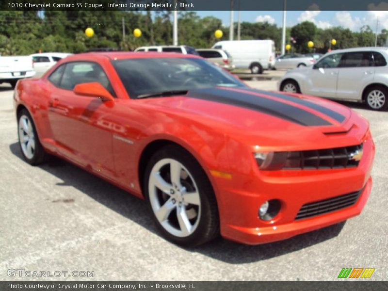 Inferno Orange Metallic / Black 2010 Chevrolet Camaro SS Coupe