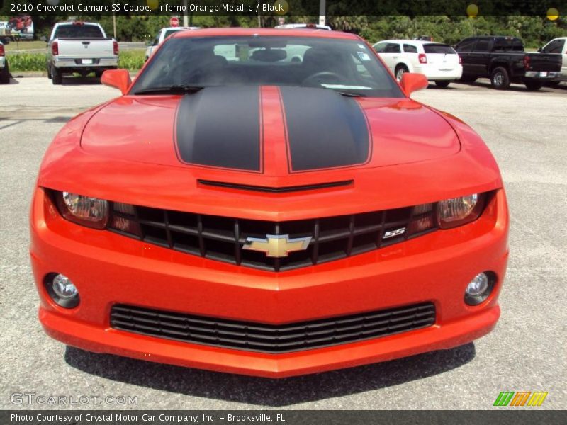 Inferno Orange Metallic / Black 2010 Chevrolet Camaro SS Coupe