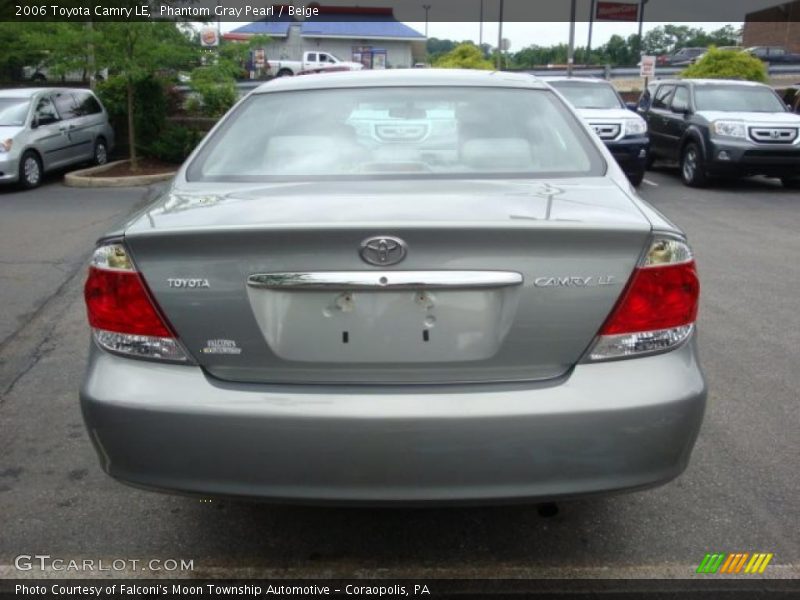 Phantom Gray Pearl / Beige 2006 Toyota Camry LE