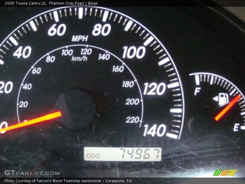 Phantom Gray Pearl / Beige 2006 Toyota Camry LE