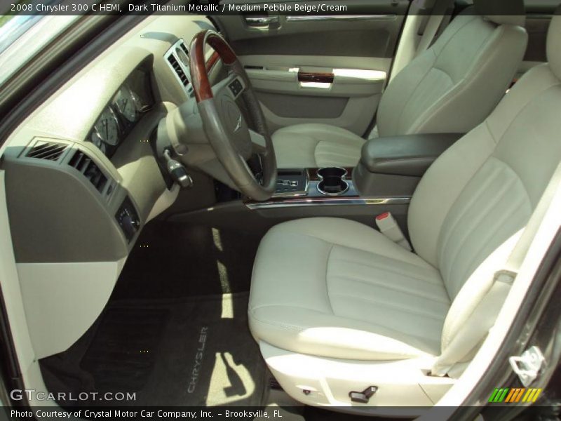 Dark Titanium Metallic / Medium Pebble Beige/Cream 2008 Chrysler 300 C HEMI