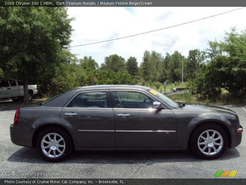Dark Titanium Metallic / Medium Pebble Beige/Cream 2008 Chrysler 300 C HEMI