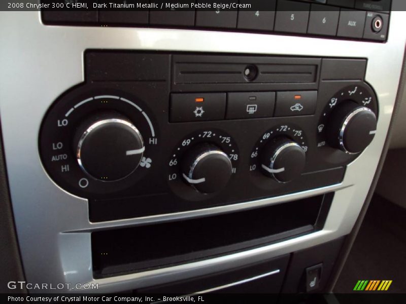 Dark Titanium Metallic / Medium Pebble Beige/Cream 2008 Chrysler 300 C HEMI