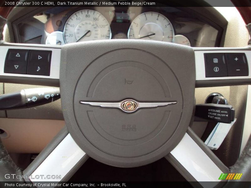 Dark Titanium Metallic / Medium Pebble Beige/Cream 2008 Chrysler 300 C HEMI