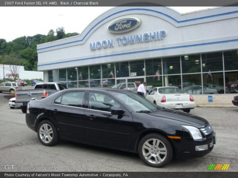 Black / Charcoal Black 2007 Ford Fusion SEL V6 AWD