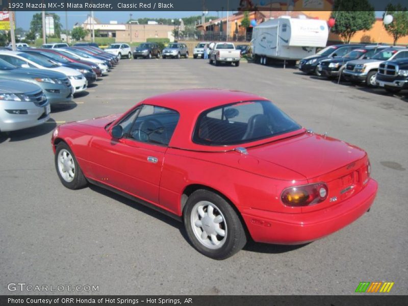Classic Red / Black 1992 Mazda MX-5 Miata Roadster