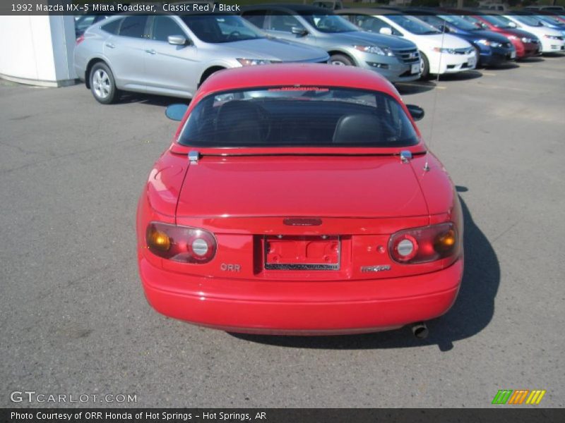 Classic Red / Black 1992 Mazda MX-5 Miata Roadster