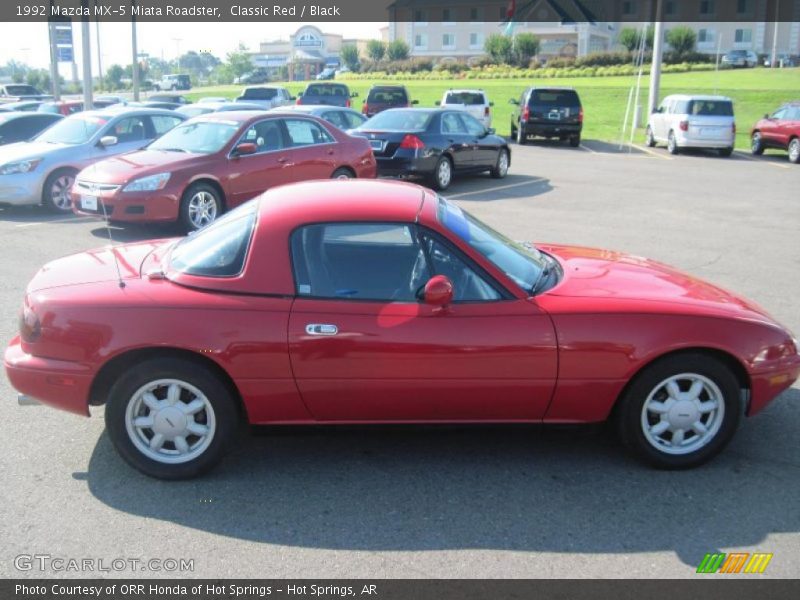 Classic Red / Black 1992 Mazda MX-5 Miata Roadster