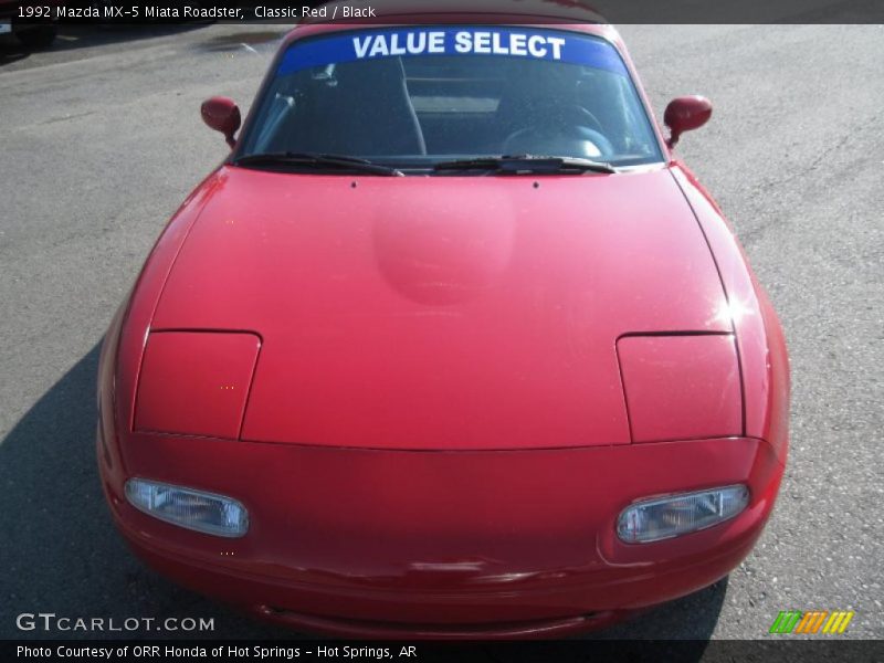 Classic Red / Black 1992 Mazda MX-5 Miata Roadster