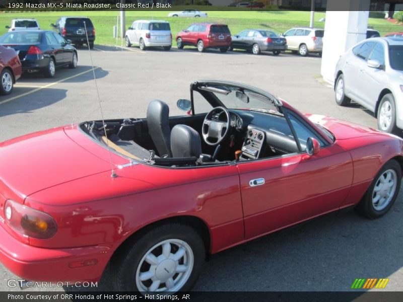 Classic Red / Black 1992 Mazda MX-5 Miata Roadster