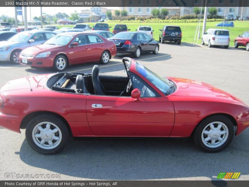 Classic Red / Black 1992 Mazda MX-5 Miata Roadster