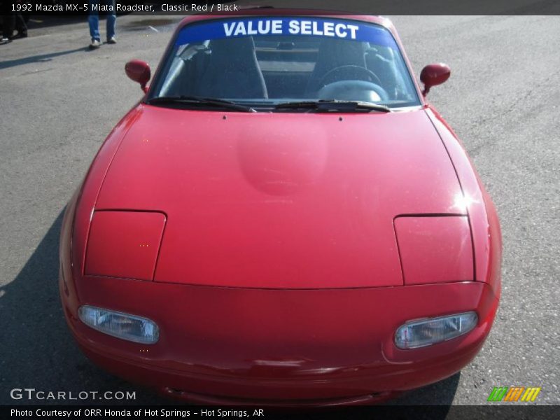 Classic Red / Black 1992 Mazda MX-5 Miata Roadster