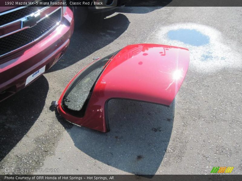 Classic Red / Black 1992 Mazda MX-5 Miata Roadster
