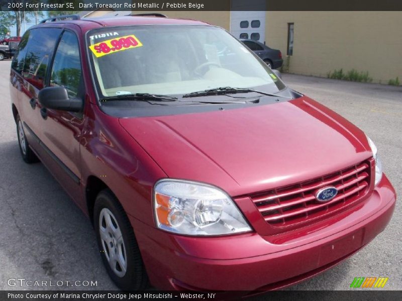 Dark Toreador Red Metallic / Pebble Beige 2005 Ford Freestar SE