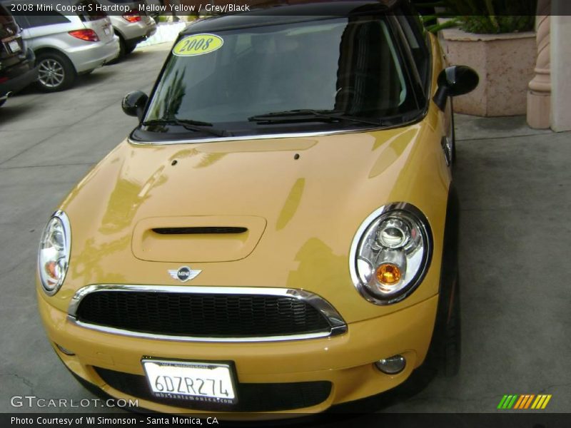 Mellow Yellow / Grey/Black 2008 Mini Cooper S Hardtop