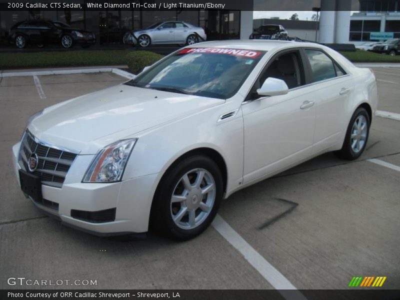 White Diamond Tri-Coat / Light Titanium/Ebony 2009 Cadillac CTS Sedan