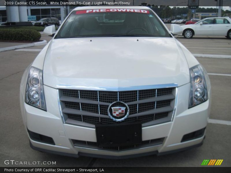 White Diamond Tri-Coat / Light Titanium/Ebony 2009 Cadillac CTS Sedan