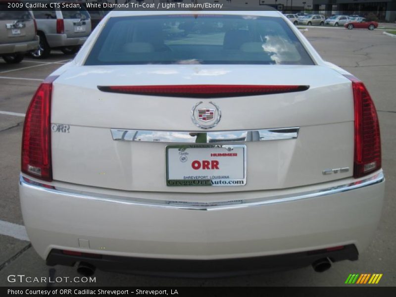 White Diamond Tri-Coat / Light Titanium/Ebony 2009 Cadillac CTS Sedan