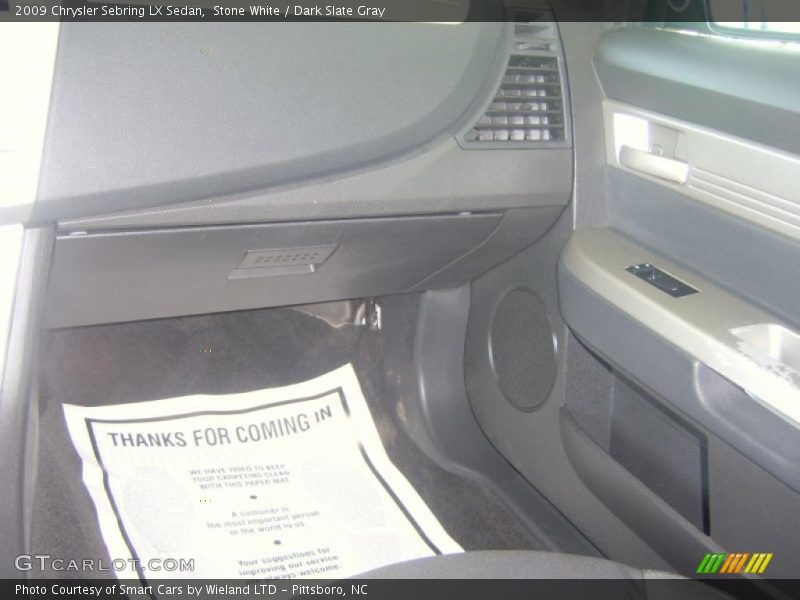 Stone White / Dark Slate Gray 2009 Chrysler Sebring LX Sedan
