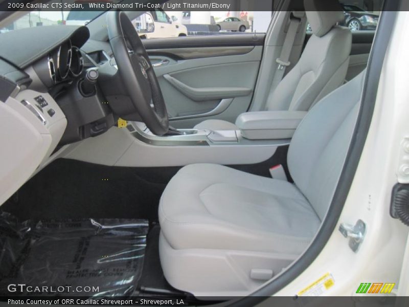 White Diamond Tri-Coat / Light Titanium/Ebony 2009 Cadillac CTS Sedan