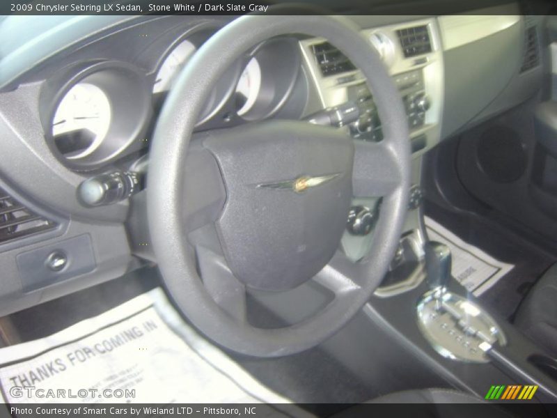 Stone White / Dark Slate Gray 2009 Chrysler Sebring LX Sedan