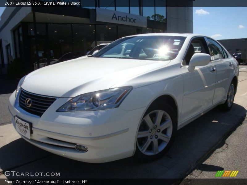 Crystal White / Black 2007 Lexus ES 350