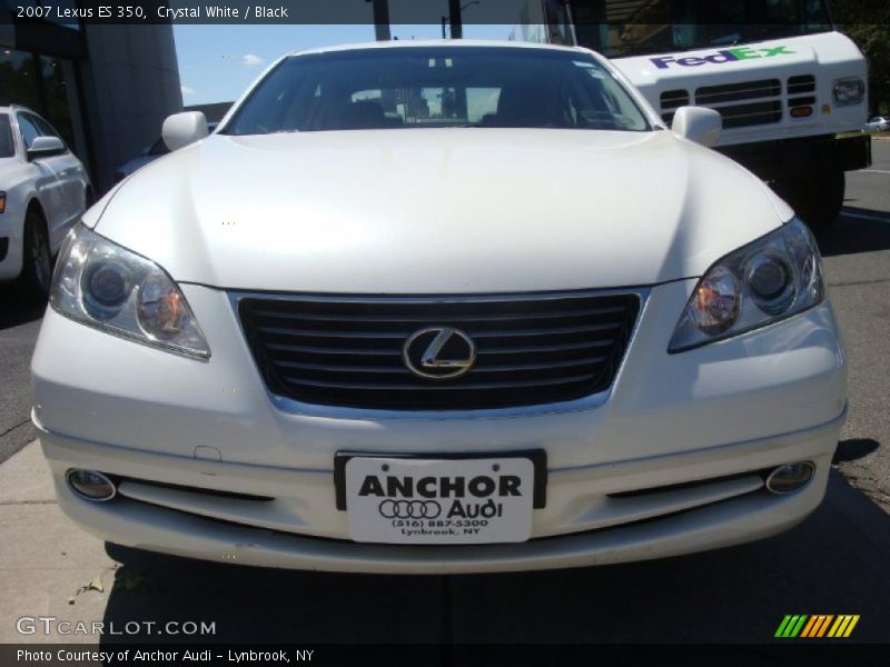 Crystal White / Black 2007 Lexus ES 350