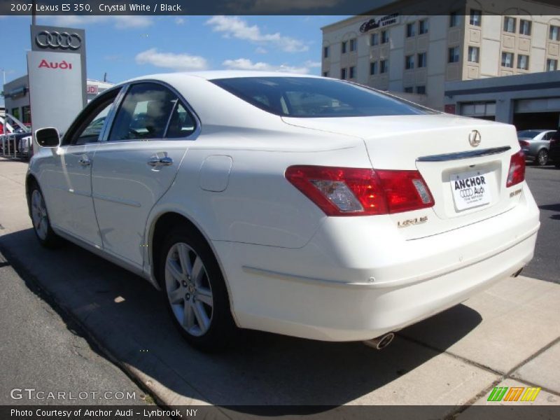 Crystal White / Black 2007 Lexus ES 350