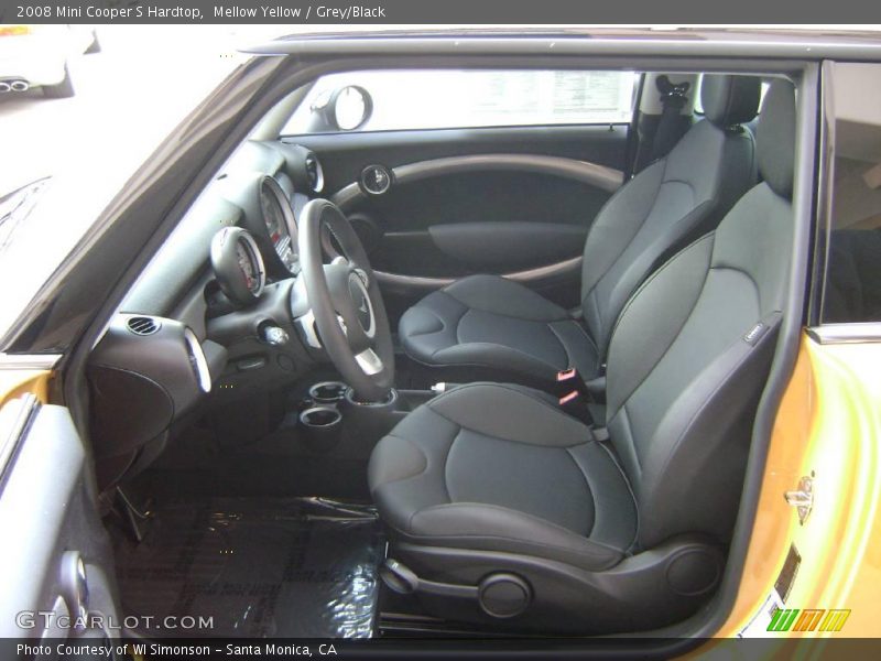 Mellow Yellow / Grey/Black 2008 Mini Cooper S Hardtop