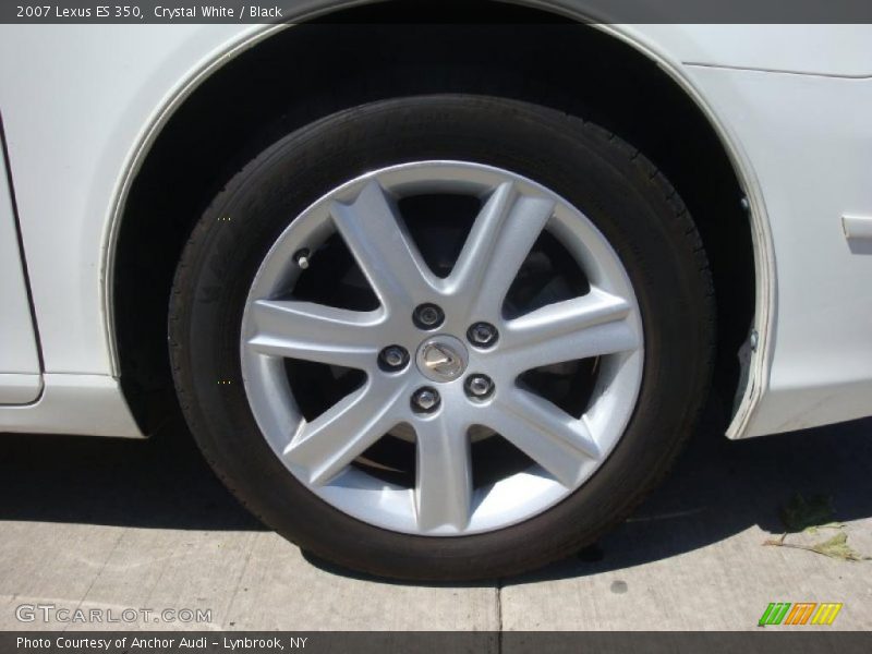 Crystal White / Black 2007 Lexus ES 350