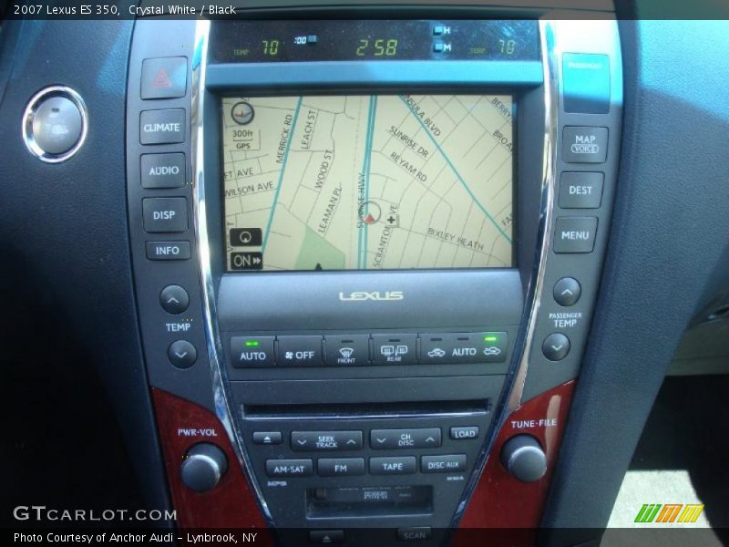Crystal White / Black 2007 Lexus ES 350