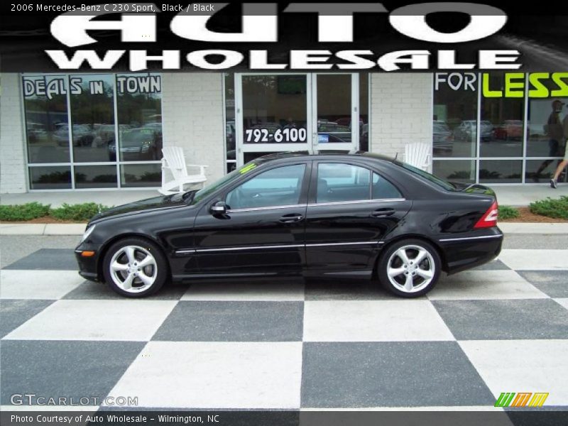 Black / Black 2006 Mercedes-Benz C 230 Sport