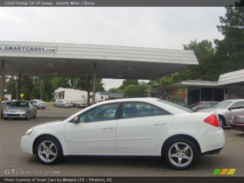 Summit White / Ebony 2009 Pontiac G6 V6 Sedan