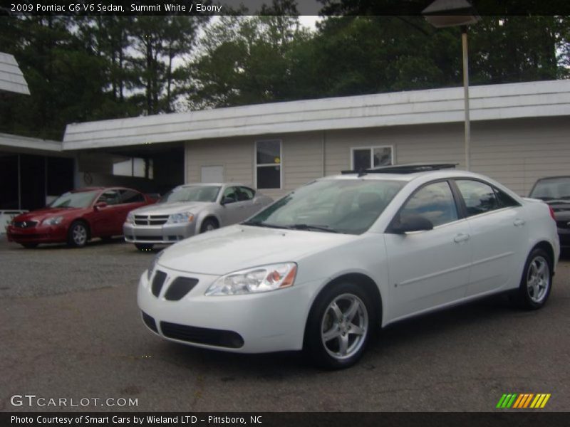 Summit White / Ebony 2009 Pontiac G6 V6 Sedan