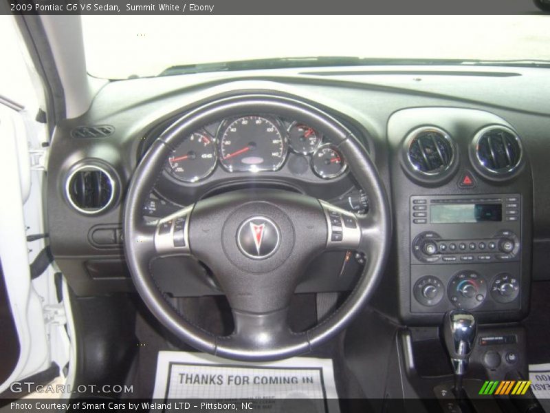 Summit White / Ebony 2009 Pontiac G6 V6 Sedan