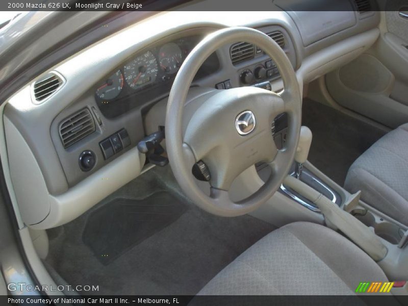 Moonlight Gray / Beige 2000 Mazda 626 LX
