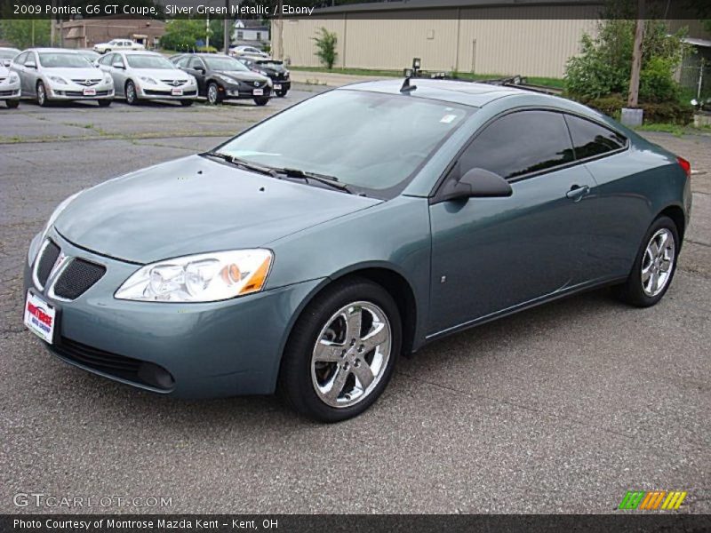 Silver Green Metallic / Ebony 2009 Pontiac G6 GT Coupe