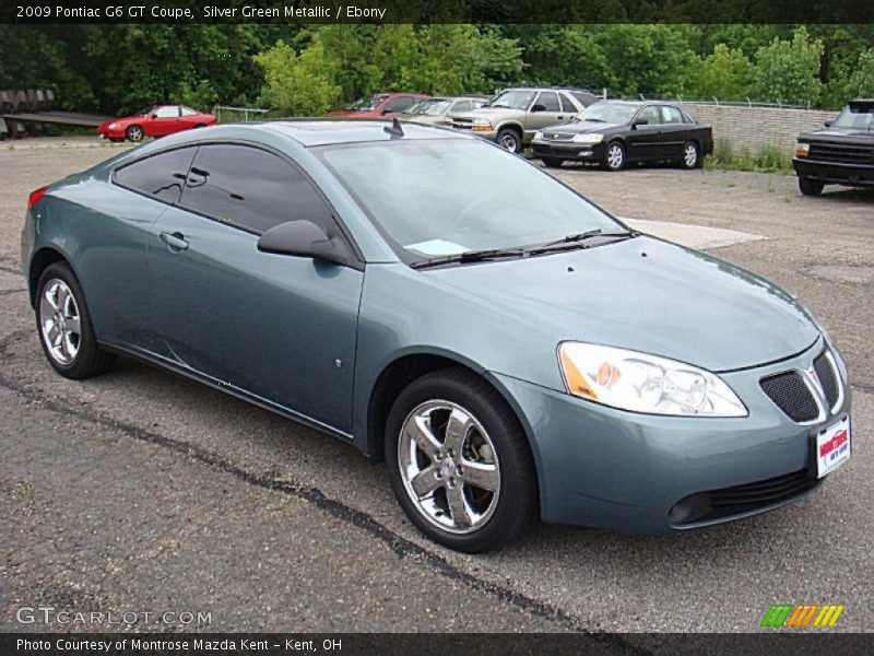 Silver Green Metallic / Ebony 2009 Pontiac G6 GT Coupe