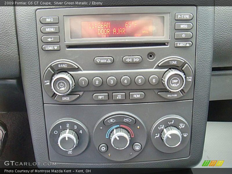 Silver Green Metallic / Ebony 2009 Pontiac G6 GT Coupe