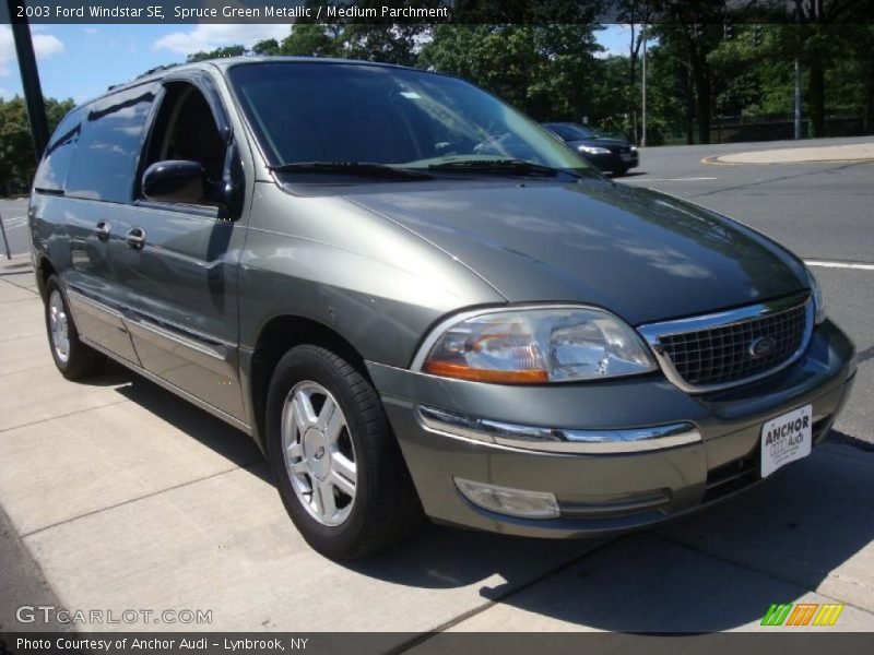 Spruce Green Metallic / Medium Parchment 2003 Ford Windstar SE